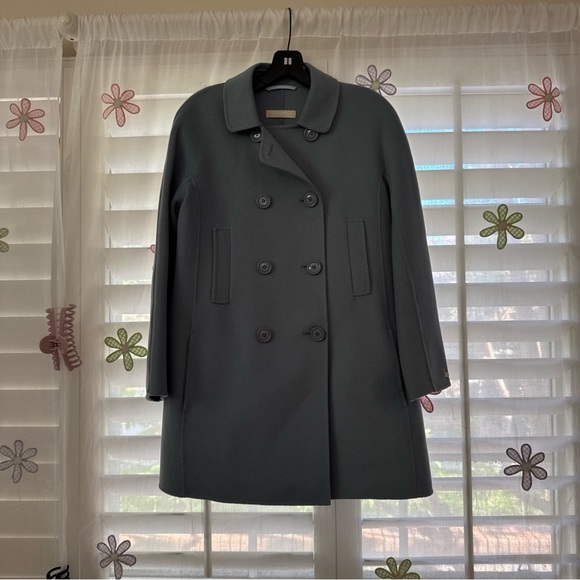 S MaxMara Elegant Grayish blue Pea Coat - Picture 11 of 12